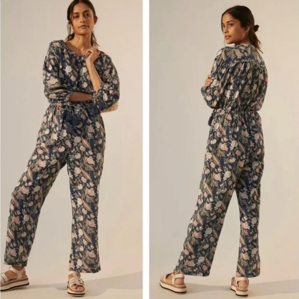 Anthropologie drA Messie Jumpsuit Medium Floral